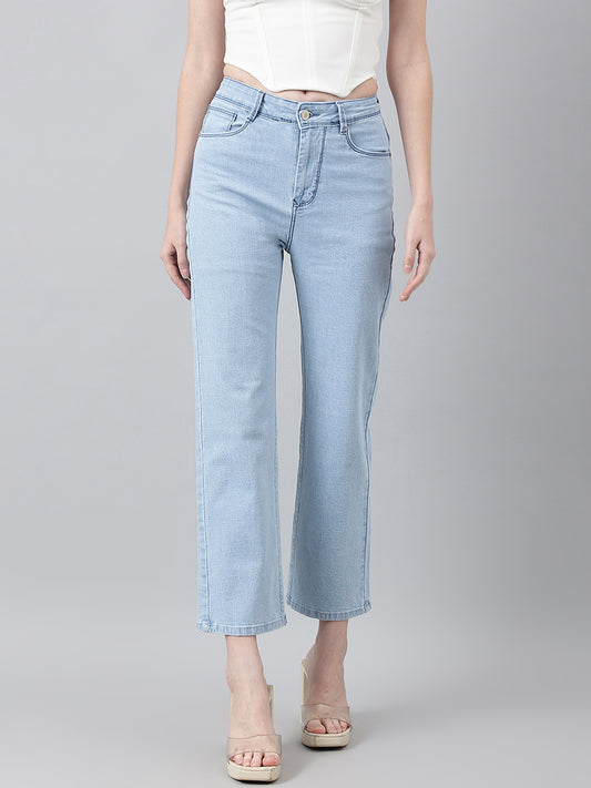Shades of Blue Wide-Leg Jeans