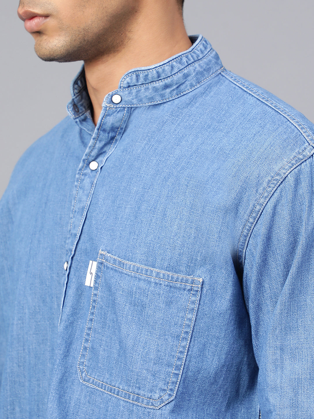 Blue washed Classic Denim Shirt