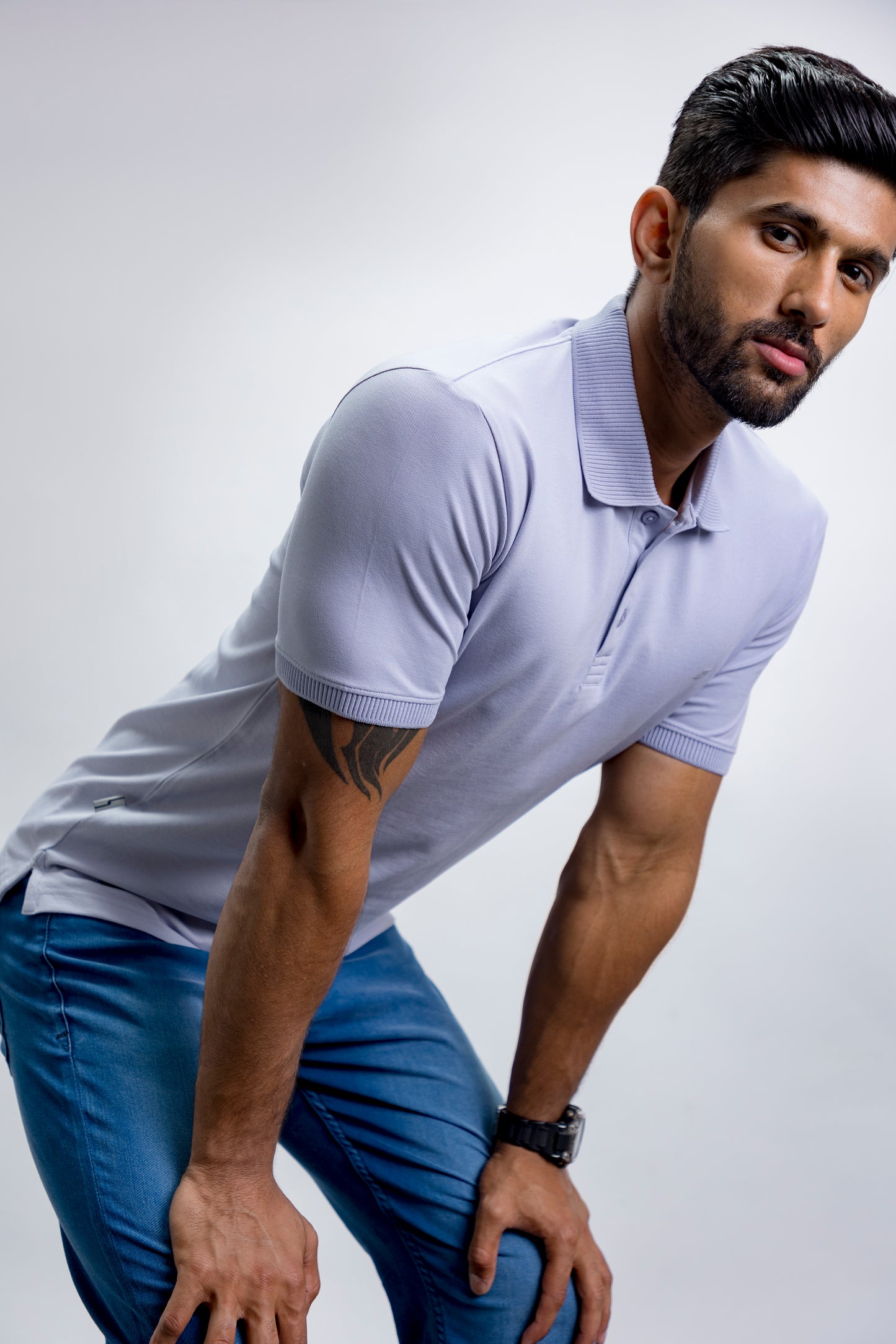 Grey Polo T-shirt