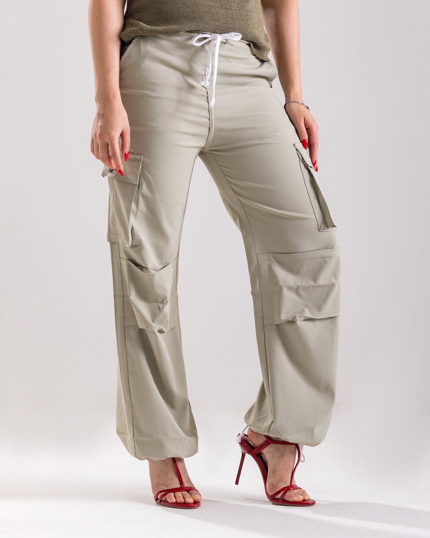 Pastel Parachute Cargo Pants
