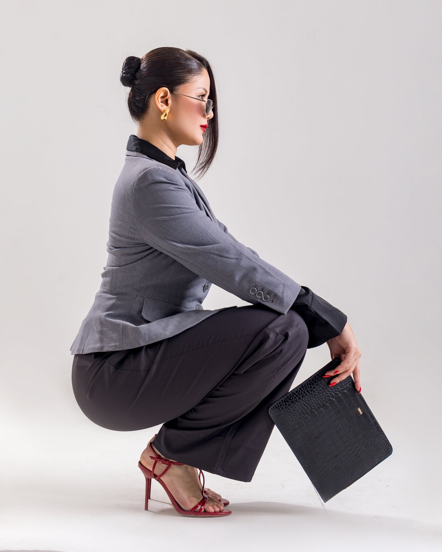 Straight Fit Korean Pants with Pleats
