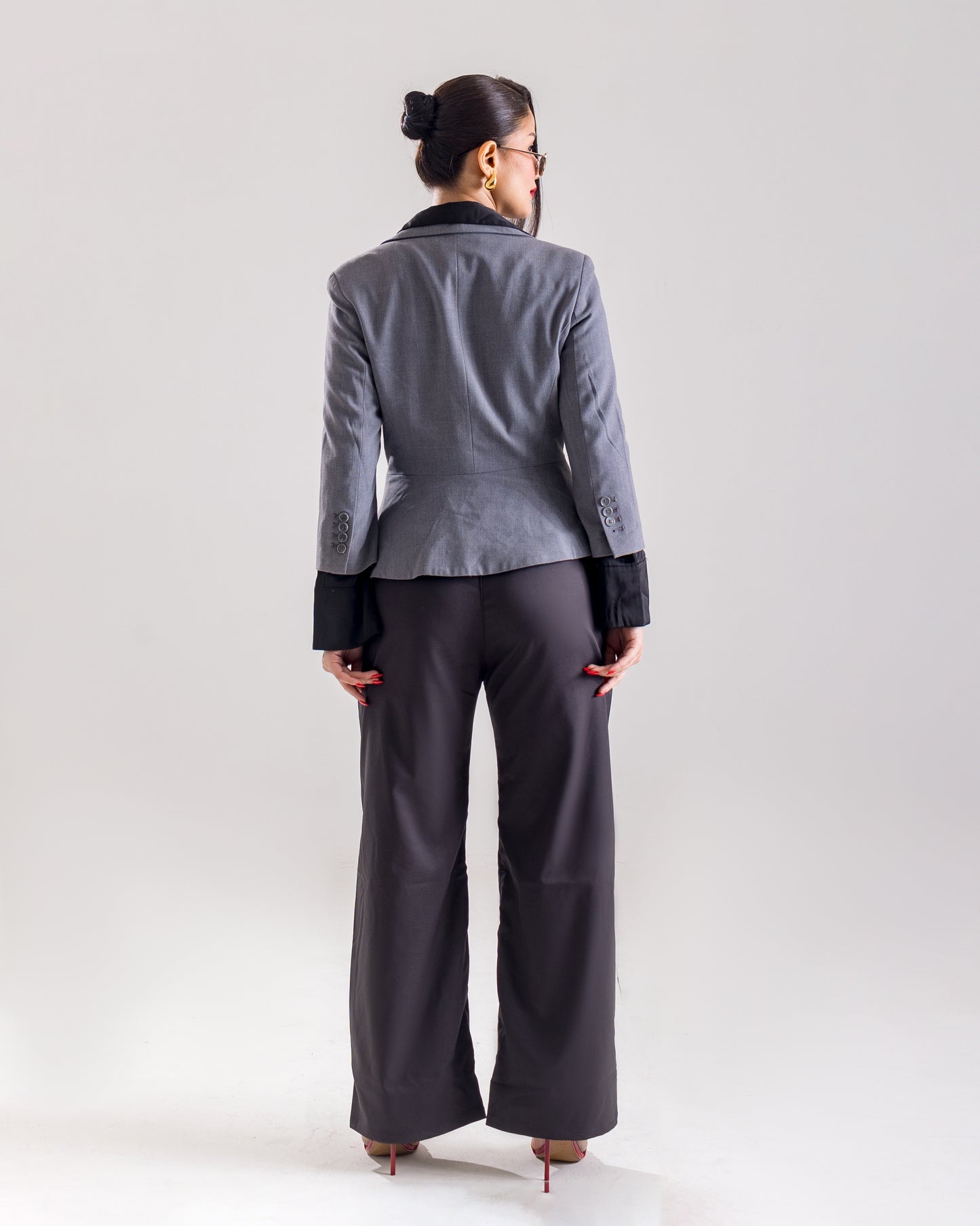 Straight Fit Korean Pants with Pleats