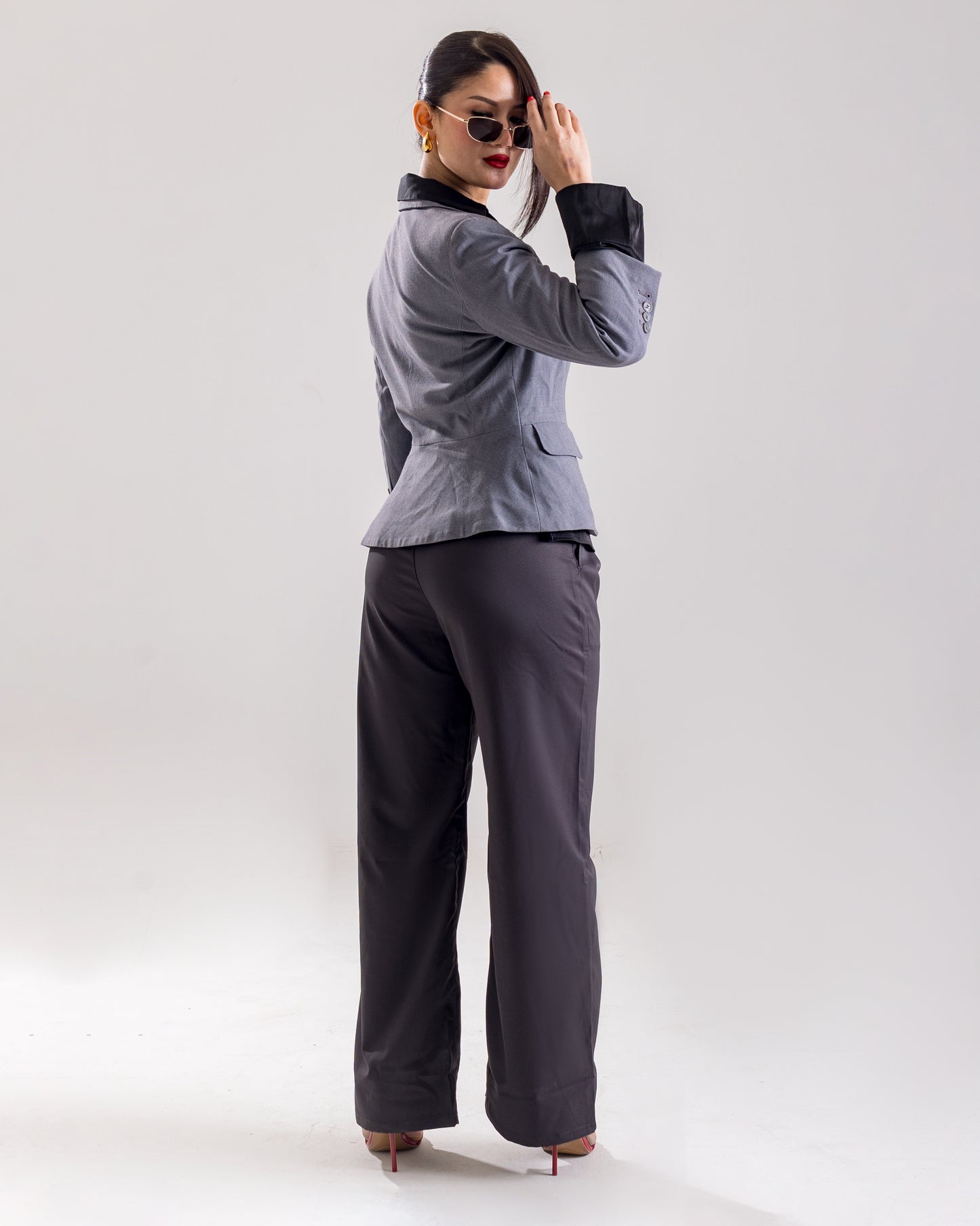 Straight Fit Korean Pants with Pleats