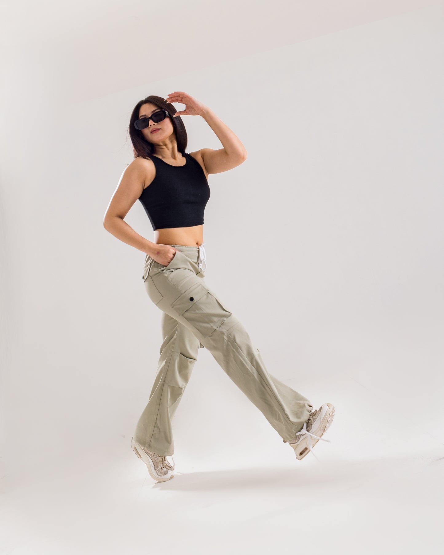 Pastel Parachute Cargo Pants