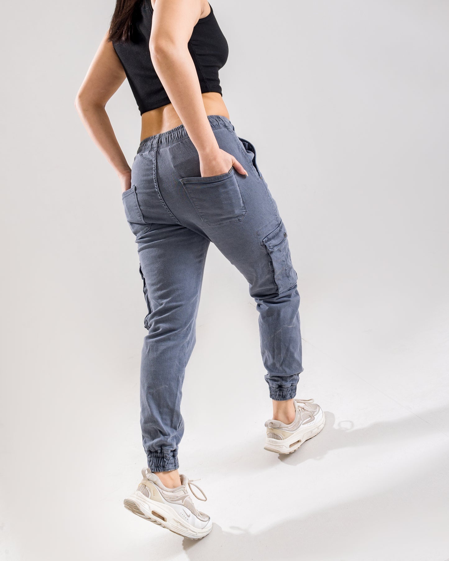 Grey Jogger with Cargo Pockets