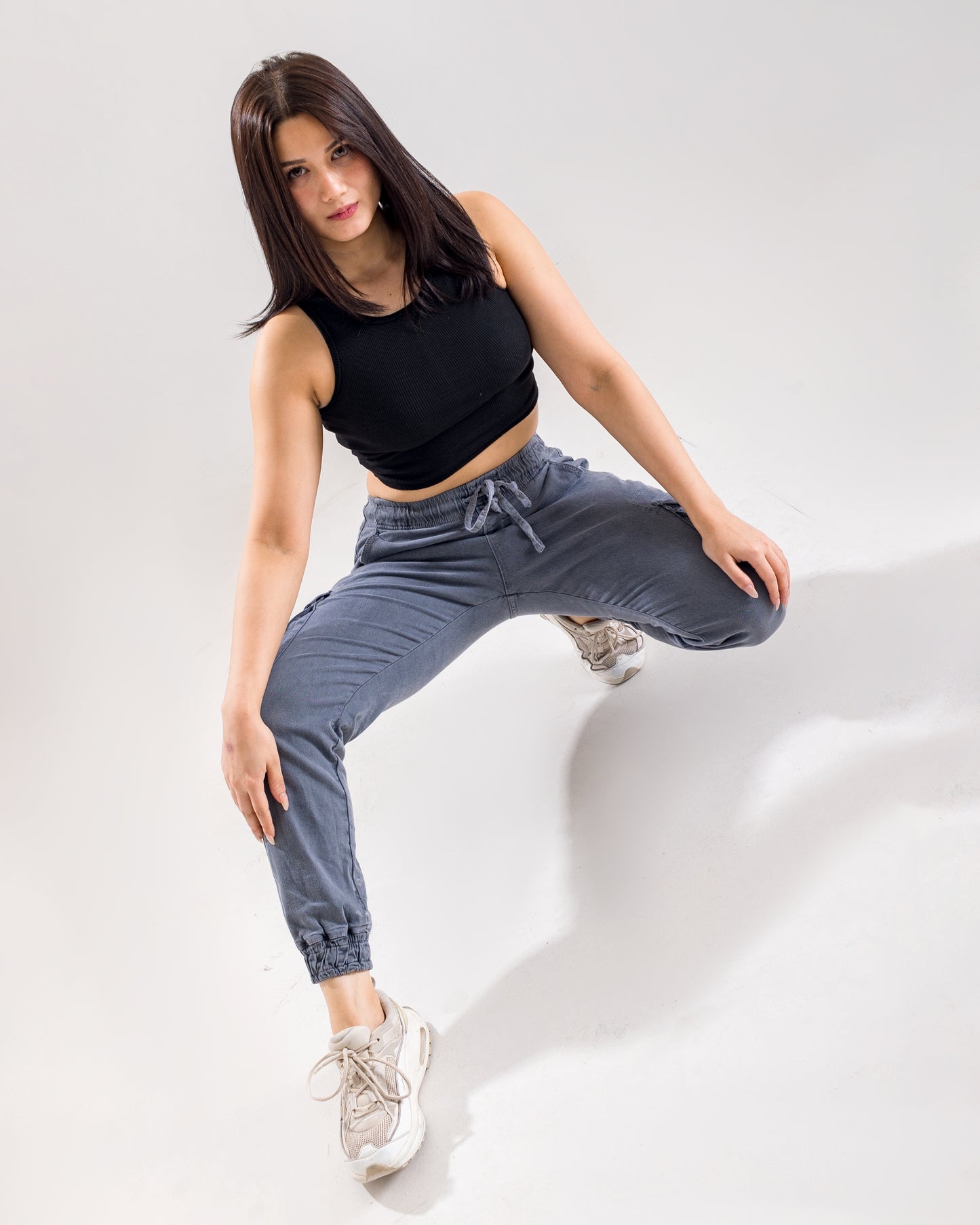 Grey Jogger with Cargo Pockets