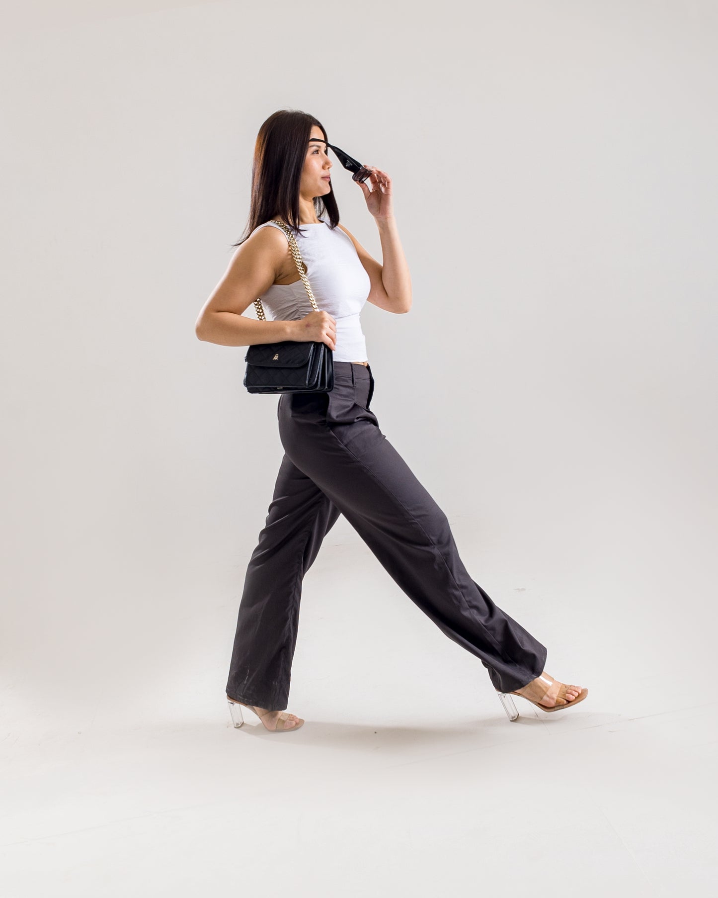 Straight Fit Korean Pants with Pleats