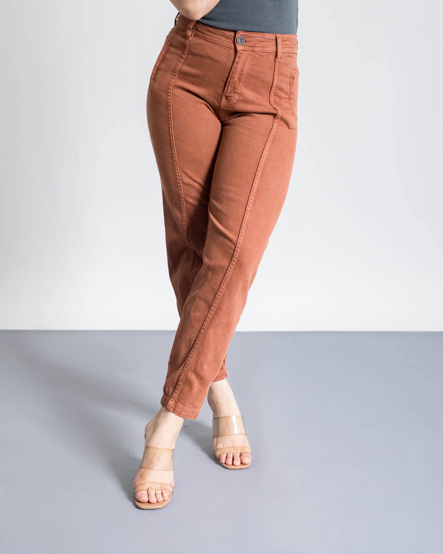 Rust Carrot Fit Slouchy Jeans