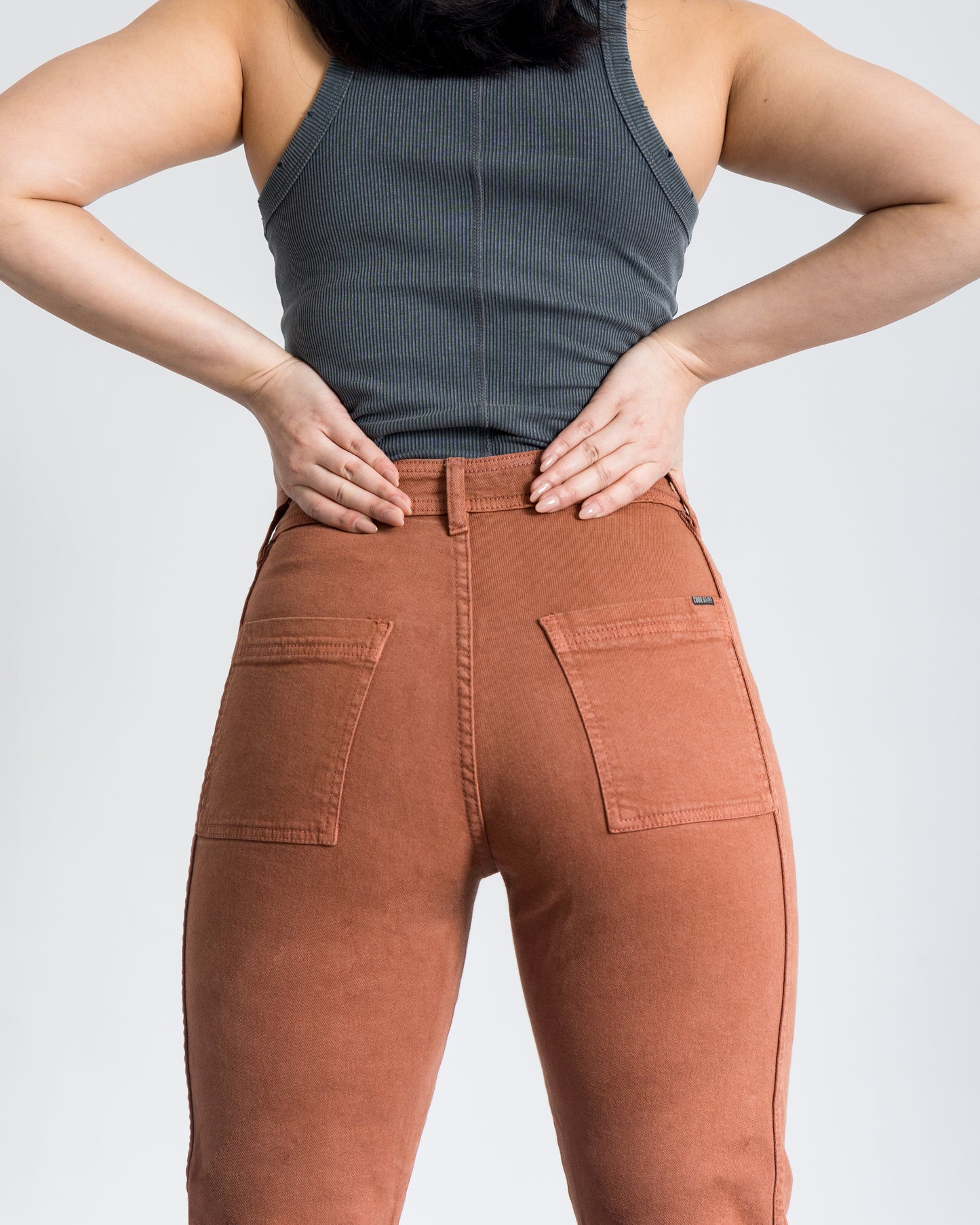 Rust Carrot Fit Slouchy Jeans