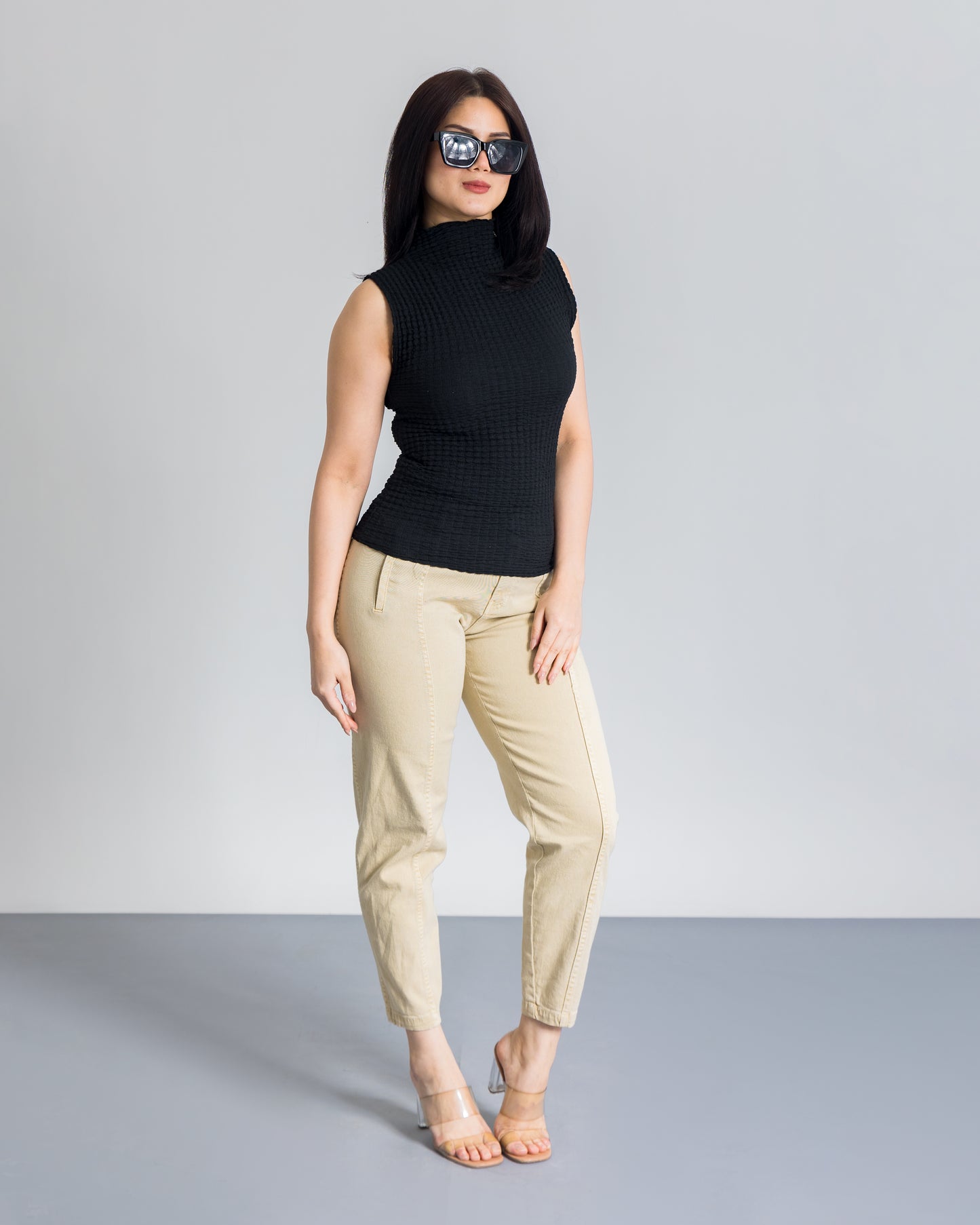 Mustard light Carrot Fit Slouchy Jeans