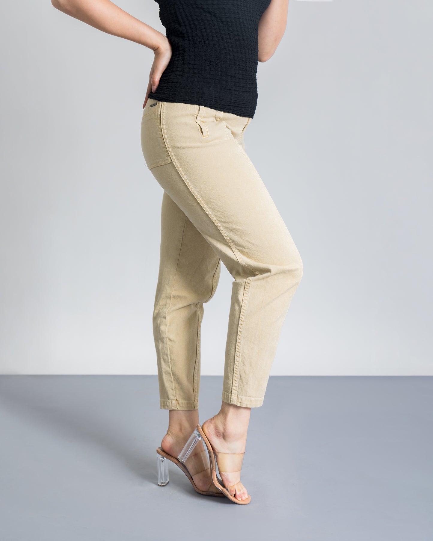 Mustard light Carrot Fit Slouchy Jeans
