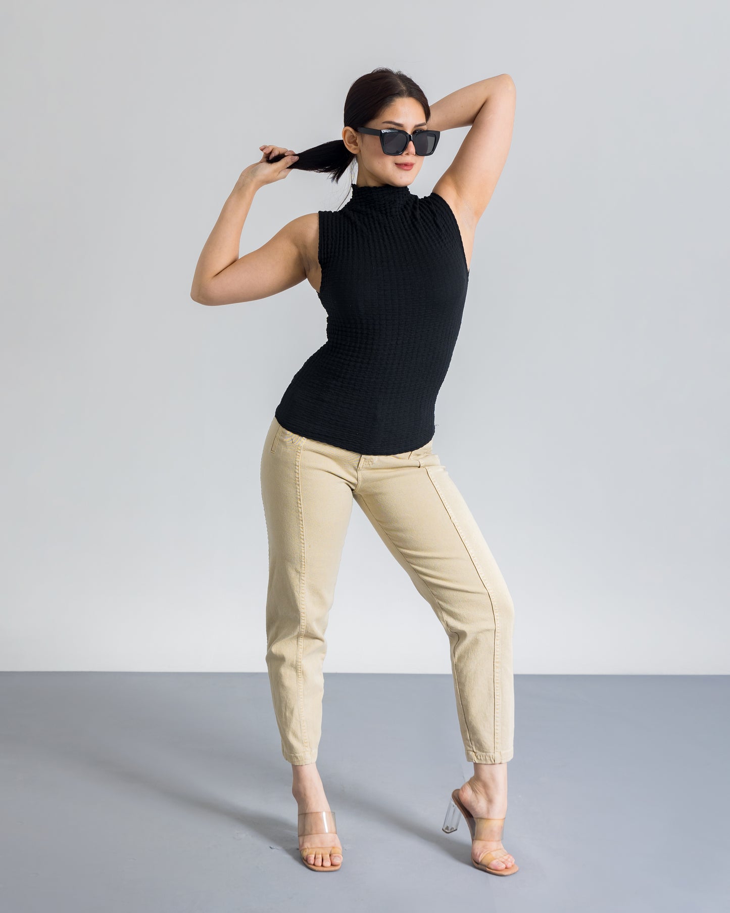 Mustard light Carrot Fit Slouchy Jeans