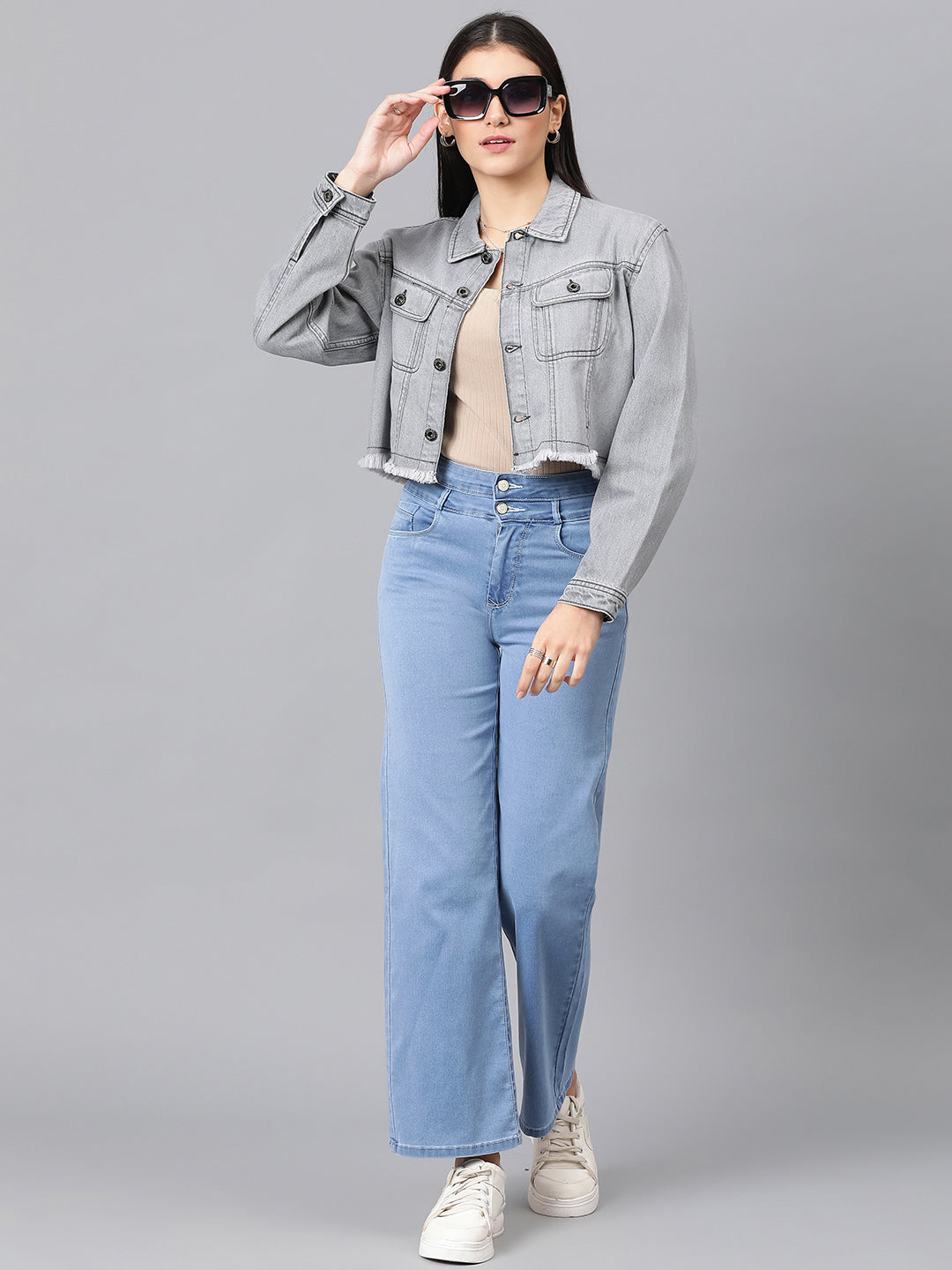 Cropped Denim Jacket