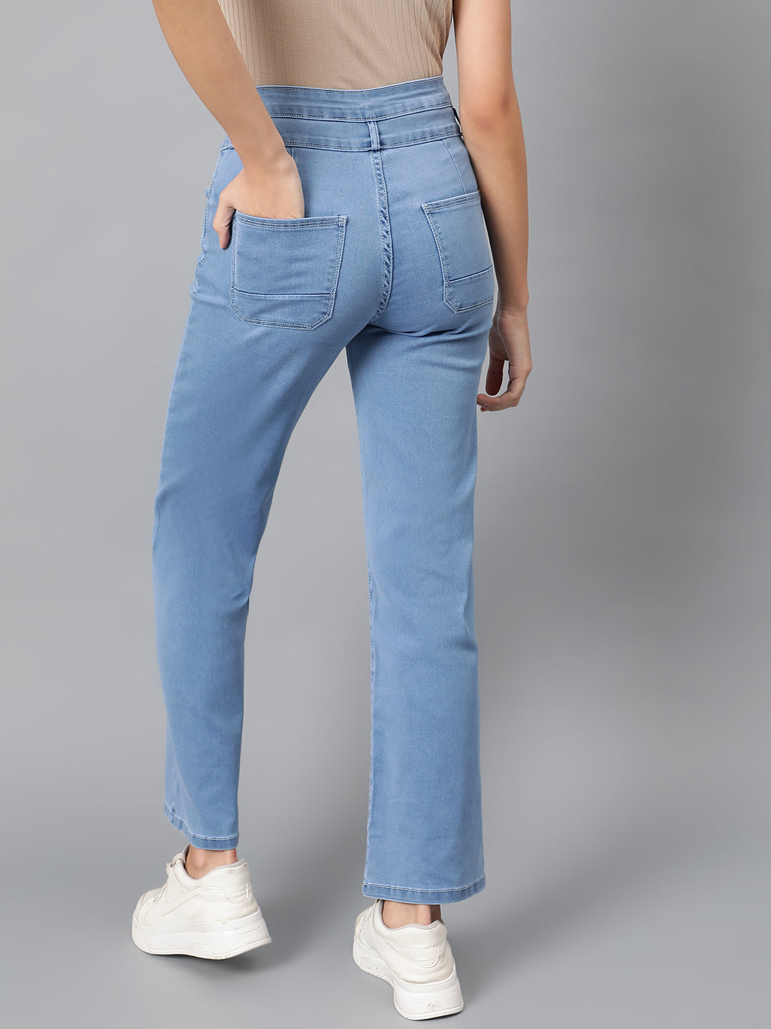 Blue Wide Leg Hight-Waist Jeans