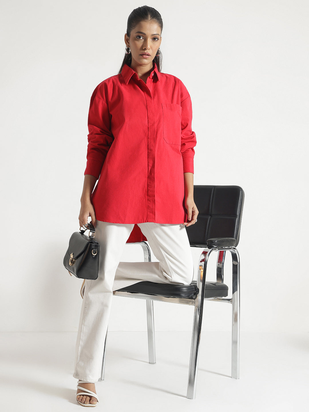 Red Oversize Shirt