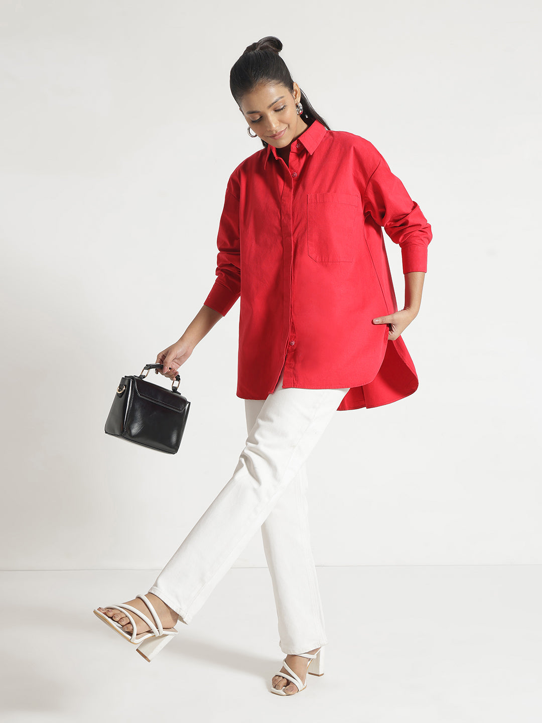 Red Oversize Shirt