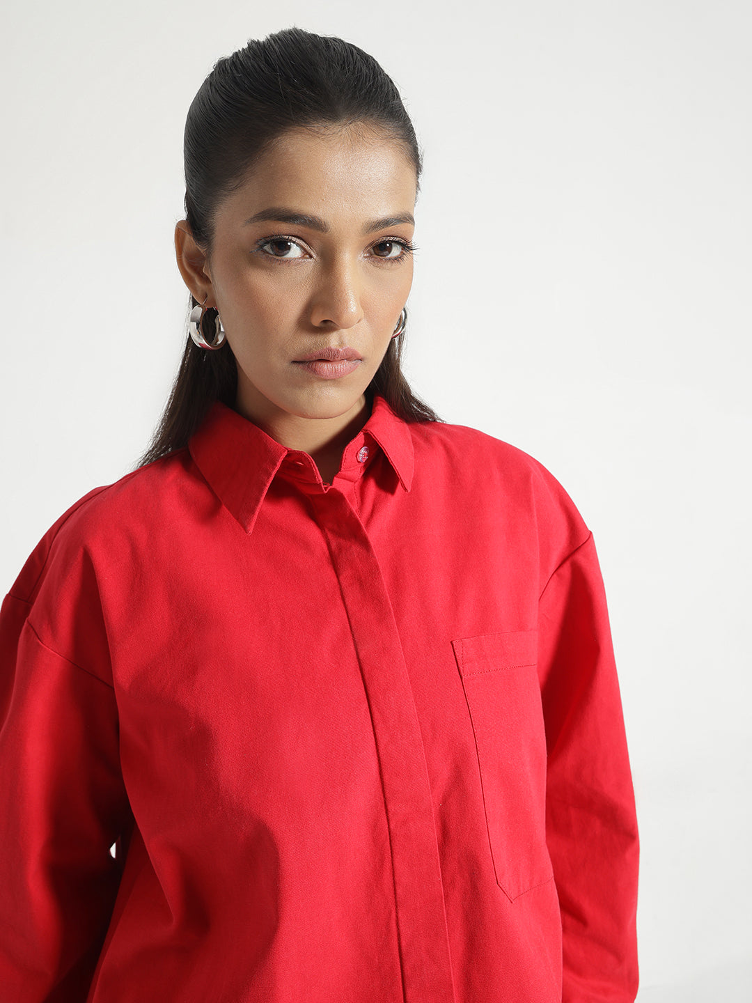 Red Oversize Shirt