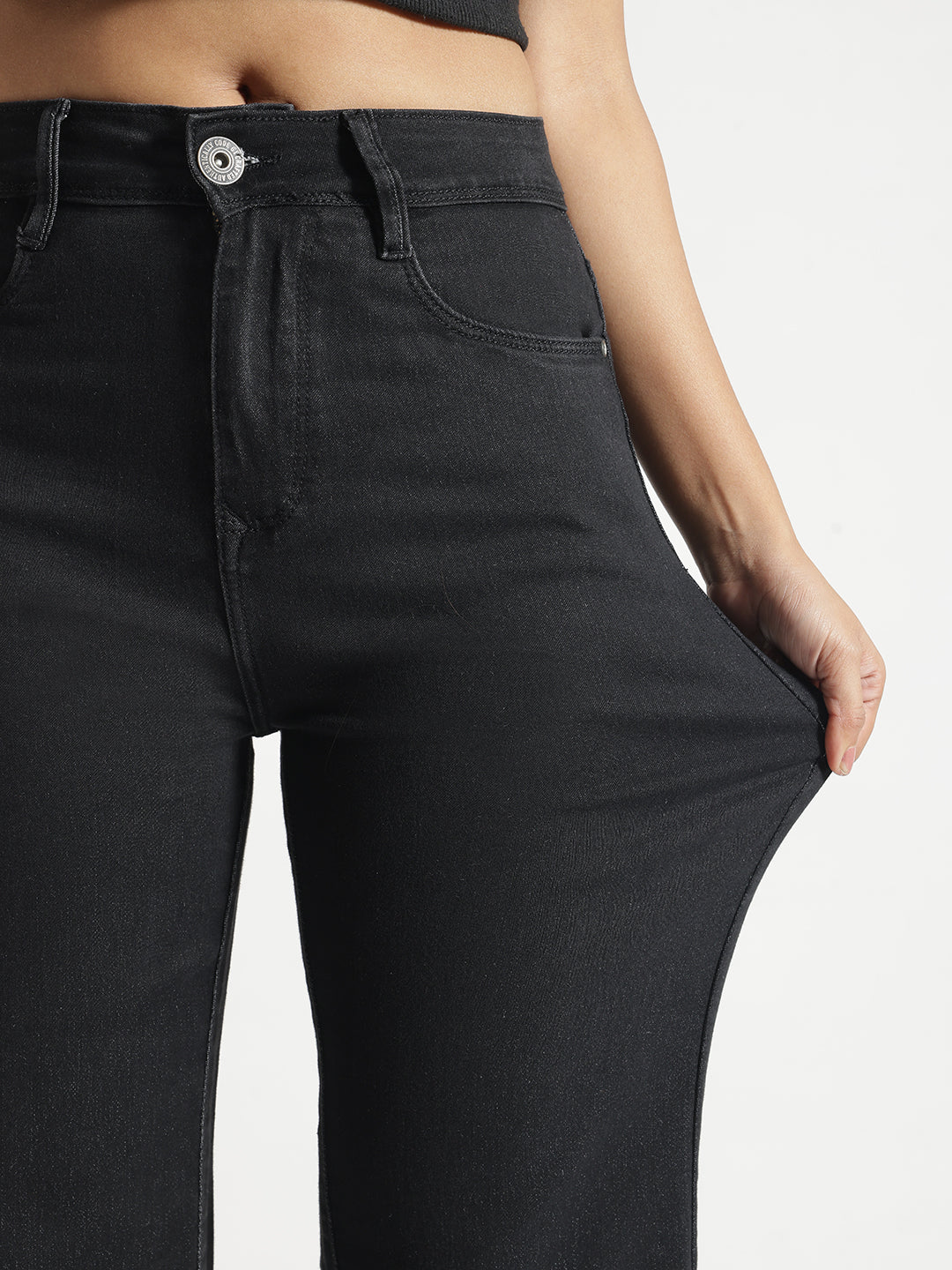 Charcoal Straight Fit Jeans