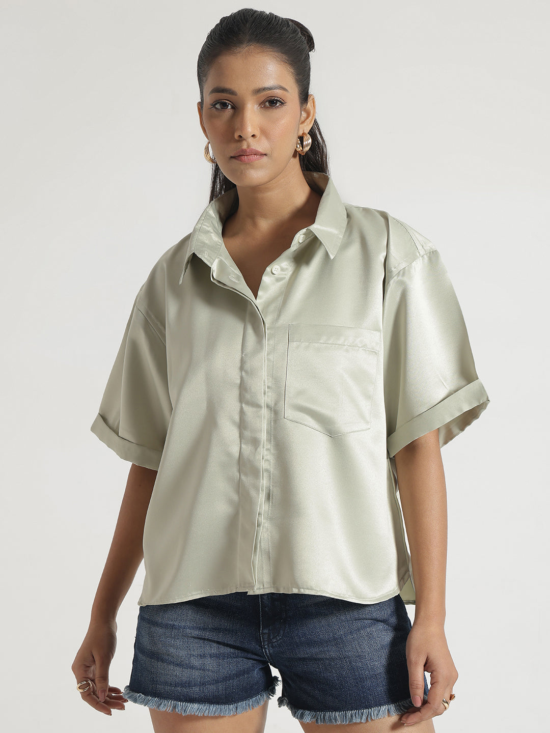 Pastel Satin Shirt