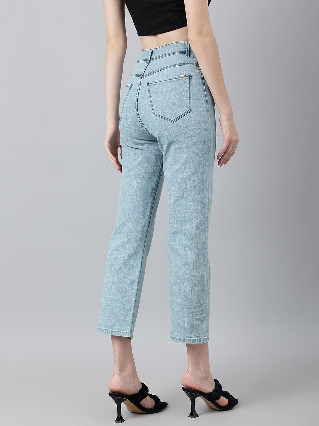 Shades of Mid Blue Wide-Leg Jeans