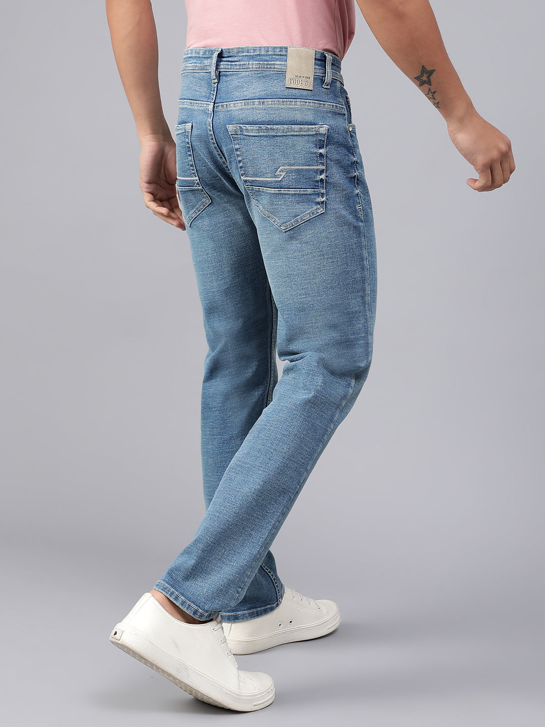 Light Blue Raw Wash Jeans