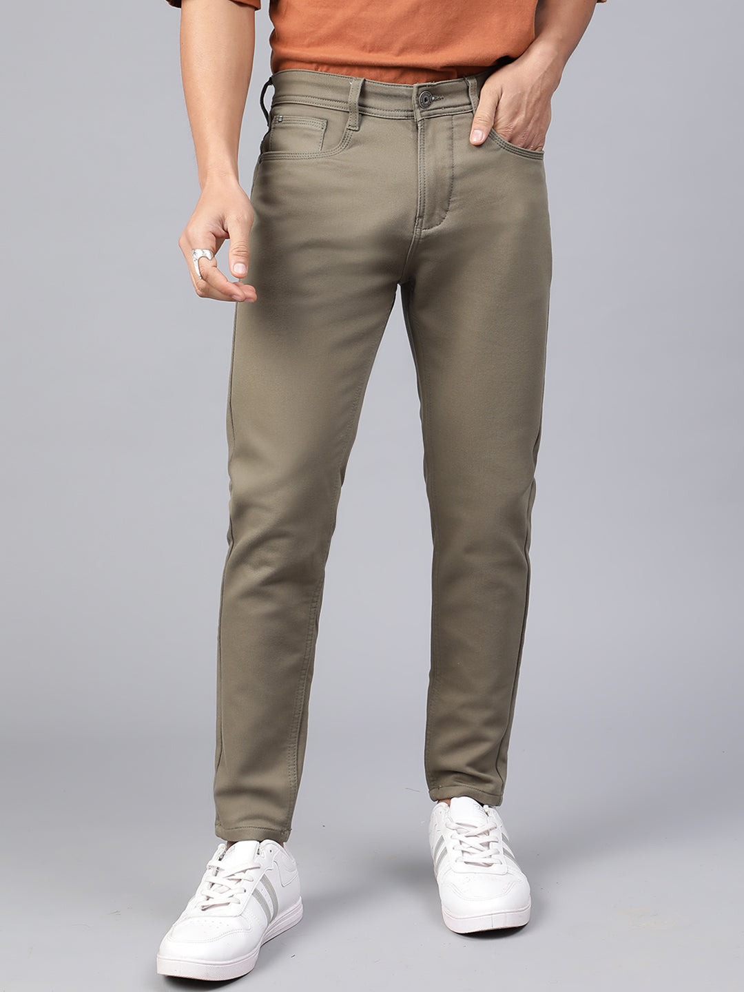 Olive green Chinos