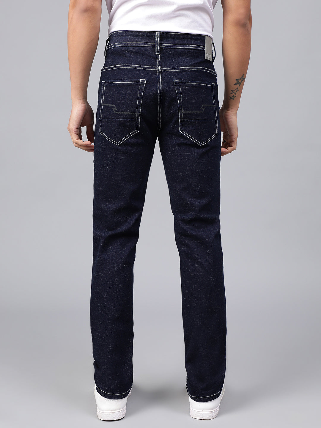 Dark Blue Raw Wash Jeans