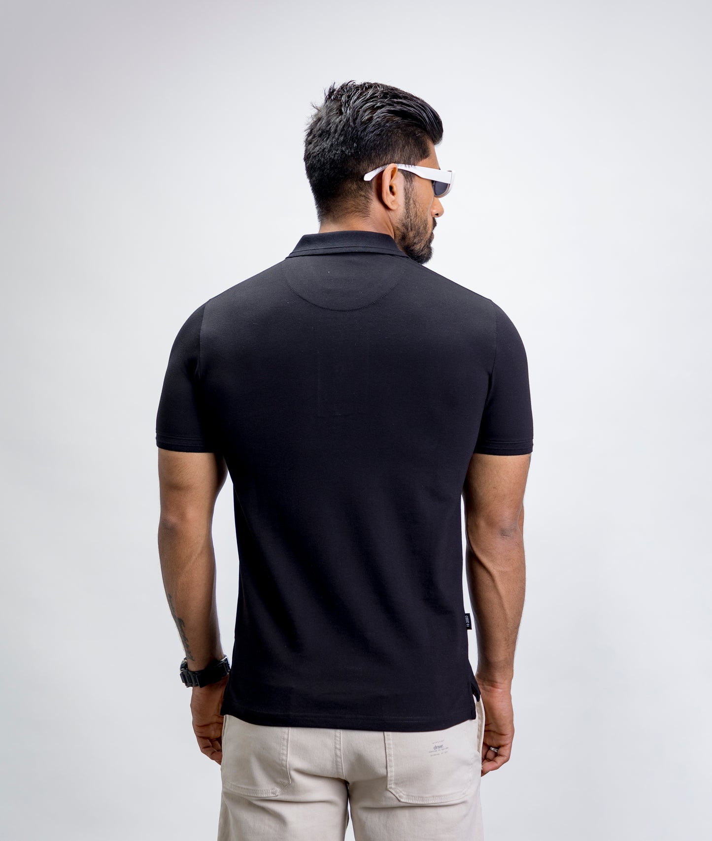 Classic black polo t-shirt