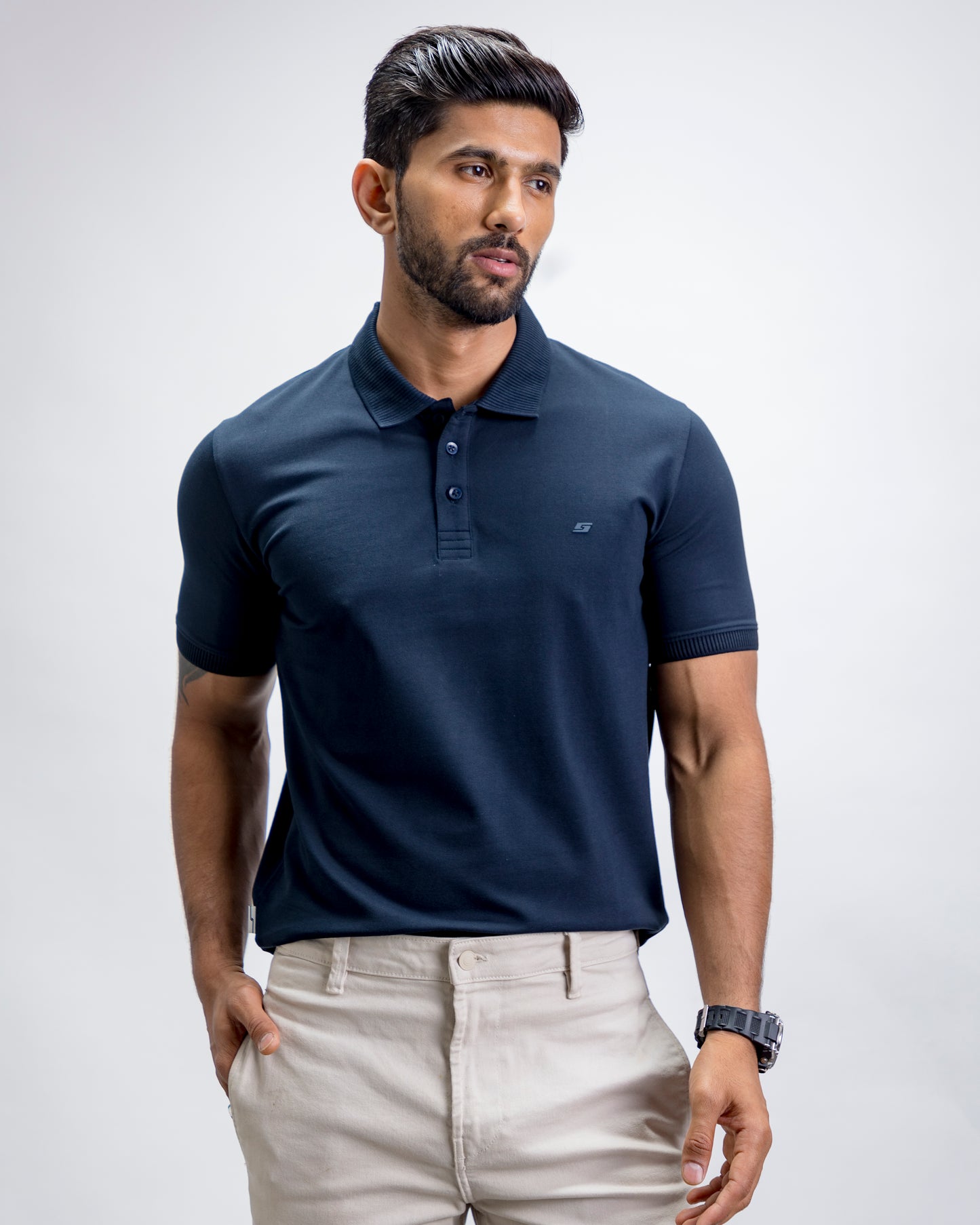 Navy Blue Polo T-Shirt